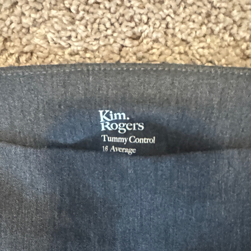 Kim Rogers Gray Tummy Control Pants